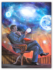 Nikola Tesla Art Print Poster