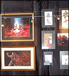 Экспозиция картин на выставке Самураи - Art of War